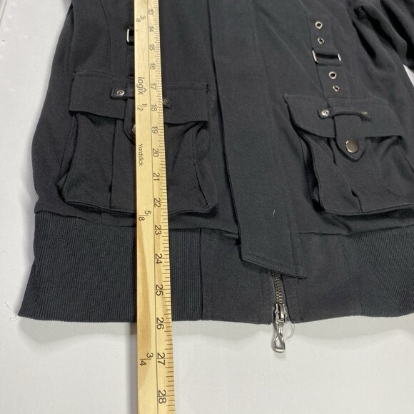 Berning Sho Black Label Jacket Mens L Full Zip Japan Punk Gothic Military Buckle - Picture 11 of 12